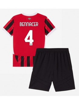 AC Milan Ismael Bennacer #4 Replika Hemmakläder Barn 2024-25 Kortärmad (+ byxor)